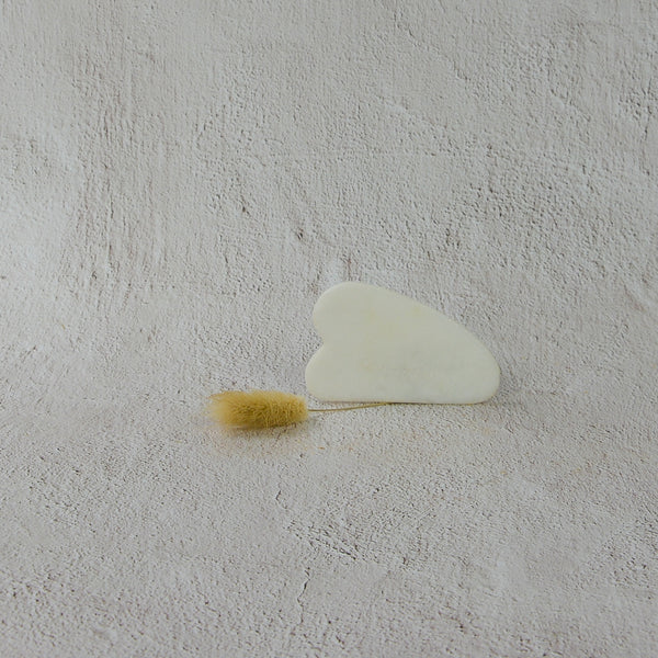 Gua Sha en pierre de Jade Blanc – Image 3